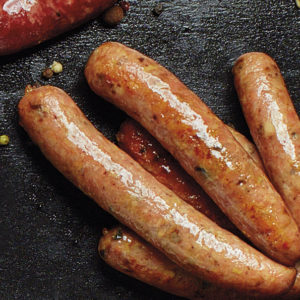 Колбаски куриные с грибами