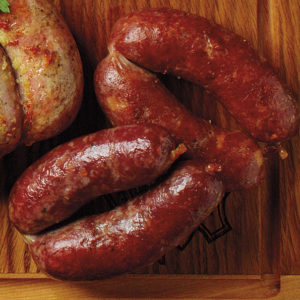 Колбаски из свинины и говядины с сыром