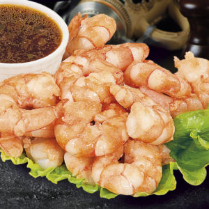 Креветки королевские с чесноком и соусом терияки